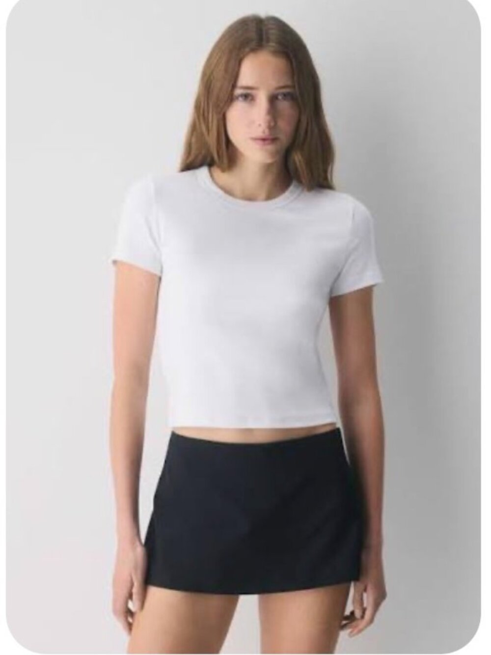 Aritzia | Sunday Best Little Ribbed T-Shirt — White